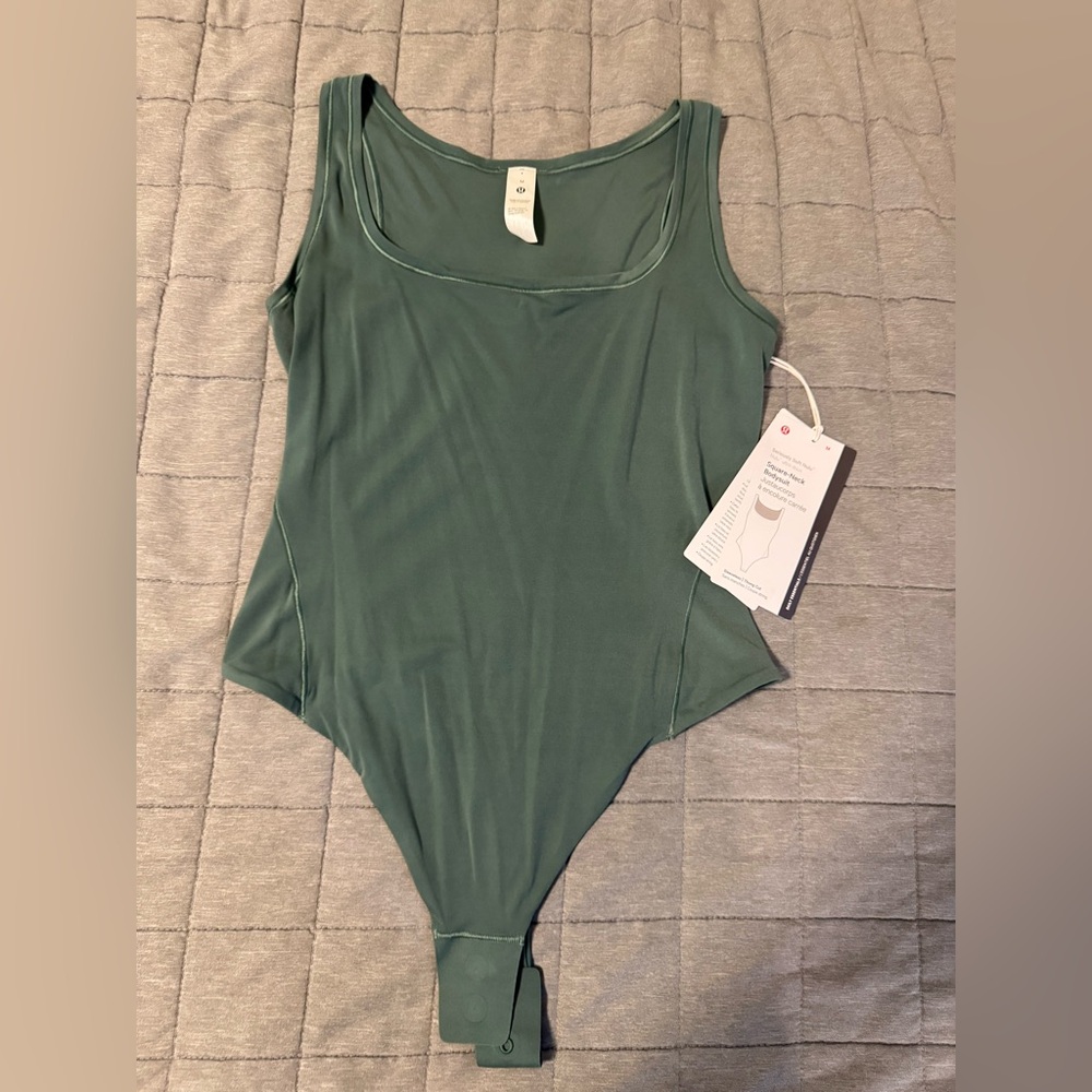 Lululemon - Wundermost Ultra-soft Nulu Square-Neck Body Suit - Size 10
